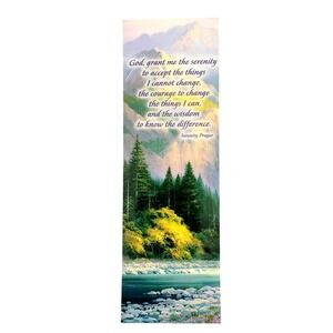 2019 Serenity Prayer Bookmark- Leanin' Tree- Charles H. Pabst Mountain River USA